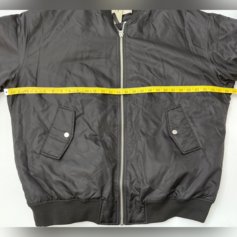 Hudson Jeans Black Bomber Jacket - Picture 14 of 16